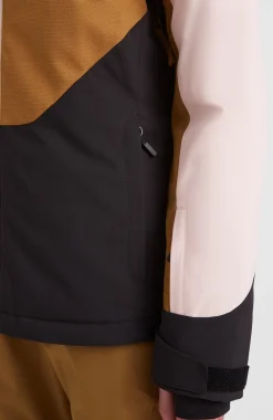 ONeill Ski Jas O'Neill Women Diamond Jacket Peach Whip Colour Block -Slaapzak Verkoop 1500008 44021 02 MODEL