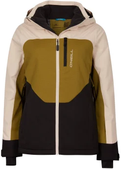 ONeill Ski Jas O'Neill Women Diamond Jacket Peach Whip Colour Block