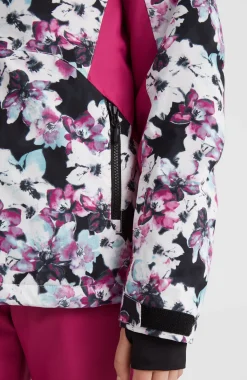 ONeill Ski Jas O'Neill Women Adelite Jacket Blue Ice Flower -Slaapzak Verkoop 3 1500013 35024 02 MODEL