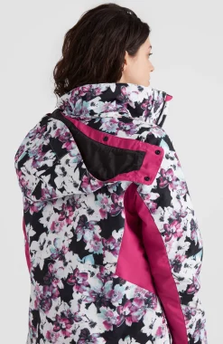 ONeill Ski Jas O'Neill Women Adelite Jacket Blue Ice Flower -Slaapzak Verkoop 4 1500013 35024 03 MODEL