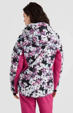 ONeill Ski Jas O'Neill Women Adelite Jacket Blue Ice Flower -Slaapzak Verkoop 5 1500013 35024 04 MODEL