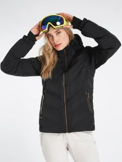 Ski Jas Protest Women Artss True Black -Slaapzak Verkoop 6610122 290 model front half 01