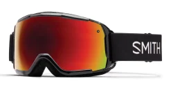 Skibril Smith Grom Junior Black / Red Sol-X Mirror