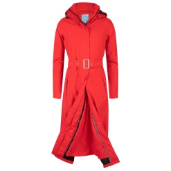 Slaapzak Verkoop 52 Regenjas Happy Rainy Days Toronto Long Raincoat Padded Rosa Red