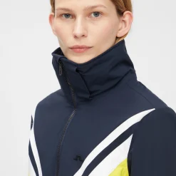 Ski Jas J.Lindeberg Women Shannon Ski Jacket Banging Yellow -Slaapzak Verkoop SWOW02239 K039 008