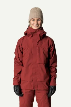 Ski Jas Houdini Women Rollercoaster Jacket Deep Red -Slaapzak Verkoop Ws Rollercoaster Jacket Deep Red 800059 A75 P F 1743 C low