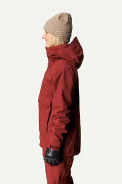 Ski Jas Houdini Women Rollercoaster Jacket Deep Red -Slaapzak Verkoop Ws Rollercoaster Jacket Deep Red 800059 A75 P S 1744 C low