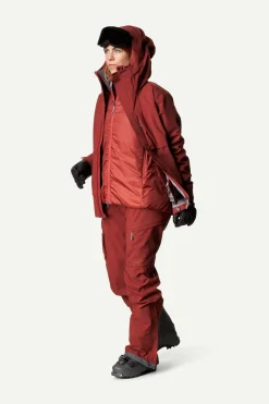 Ski Jas Houdini Women Rollercoaster Jacket Deep Red -Slaapzak Verkoop Ws Rollercoaster Jacket Deep Red 800059 A75 S 0195 C low