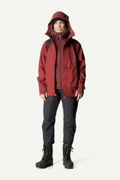 Ski Jas Houdini Women Rollercoaster Jacket Deep Red -Slaapzak Verkoop Ws Rollercoaster Jacket Deep Red 800059 A75 S 0307 C low